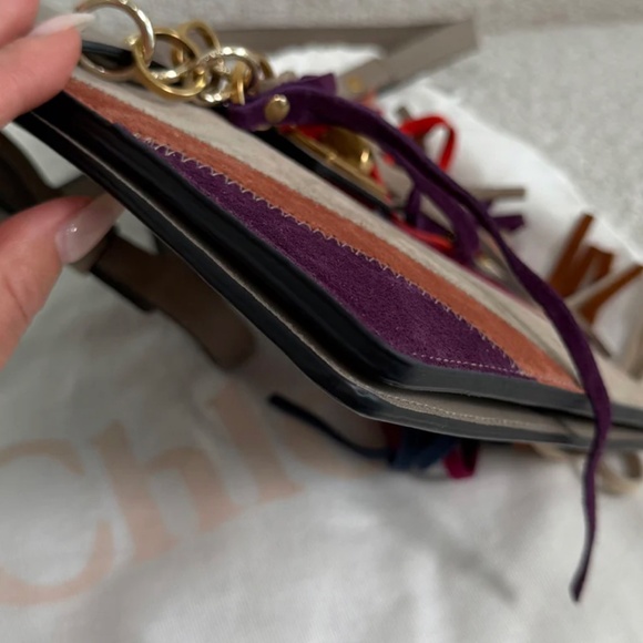 Chloé Jane Small Tassel-Trim Leather Crossbody Bag - Picture 3 of 16